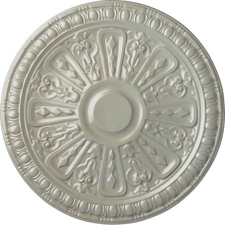 Ekena Millwork Raymond Ceiling Medallion (Fits Canopies up to 5 3/8"), Hand-Painted Flash Copper, 18"OD x 1 1/4"P CM18RA2FCS